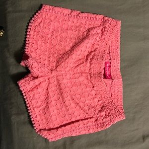 Lilly Pulitzer pink short girls 7-8